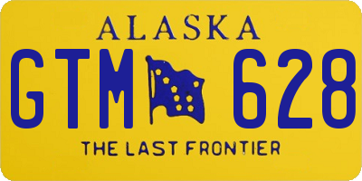 AK license plate GTM628