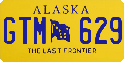 AK license plate GTM629