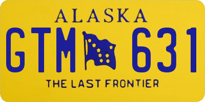 AK license plate GTM631