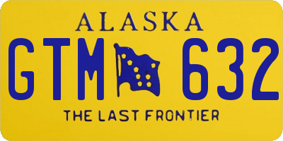 AK license plate GTM632
