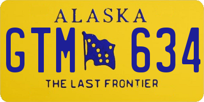 AK license plate GTM634