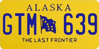 AK license plate GTM639