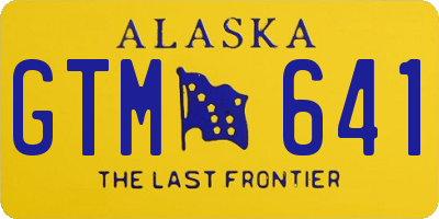 AK license plate GTM641