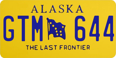 AK license plate GTM644