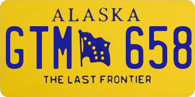 AK license plate GTM658