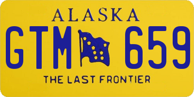 AK license plate GTM659