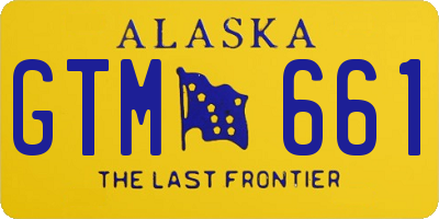 AK license plate GTM661