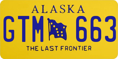 AK license plate GTM663