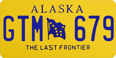 AK license plate GTM679