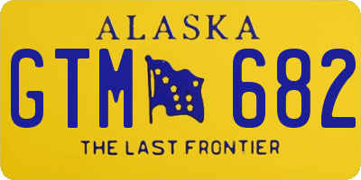 AK license plate GTM682