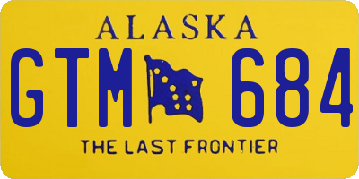 AK license plate GTM684