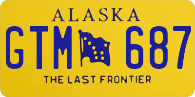 AK license plate GTM687