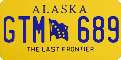 AK license plate GTM689