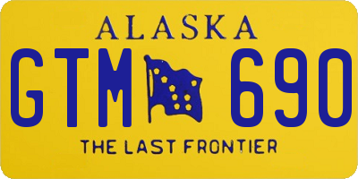 AK license plate GTM690