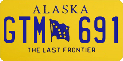 AK license plate GTM691