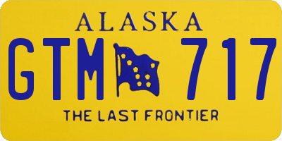 AK license plate GTM717