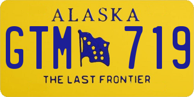 AK license plate GTM719