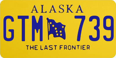 AK license plate GTM739