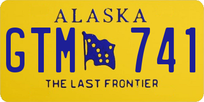 AK license plate GTM741