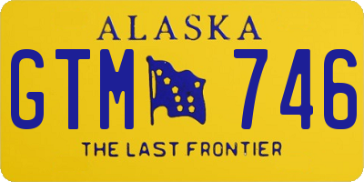 AK license plate GTM746