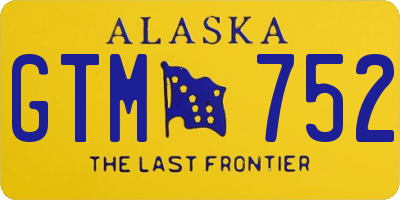 AK license plate GTM752