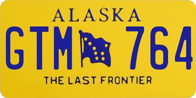 AK license plate GTM764