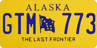 AK license plate GTM773