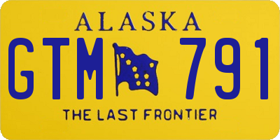 AK license plate GTM791