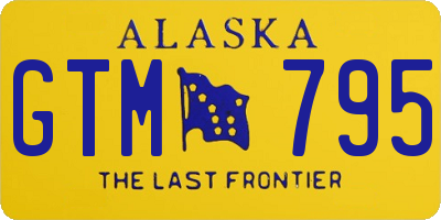 AK license plate GTM795