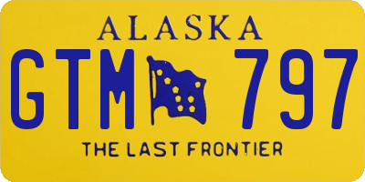 AK license plate GTM797