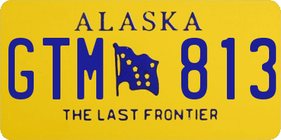 AK license plate GTM813