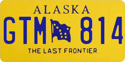 AK license plate GTM814