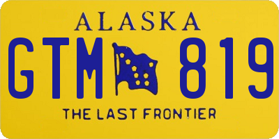 AK license plate GTM819