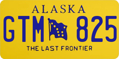 AK license plate GTM825