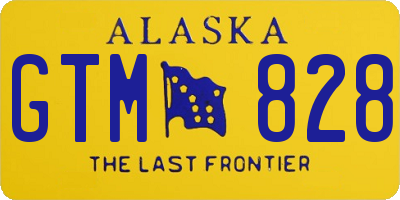 AK license plate GTM828