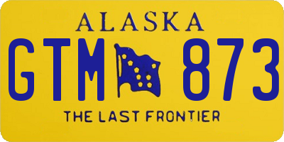 AK license plate GTM873