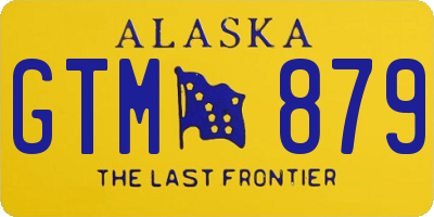 AK license plate GTM879