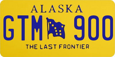 AK license plate GTM900