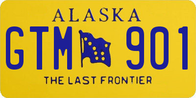 AK license plate GTM901