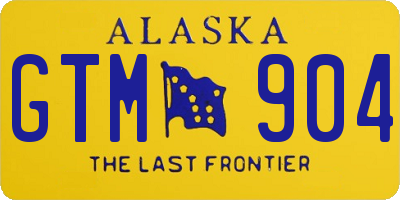 AK license plate GTM904