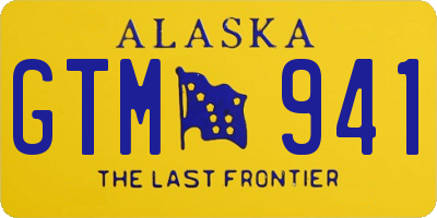 AK license plate GTM941