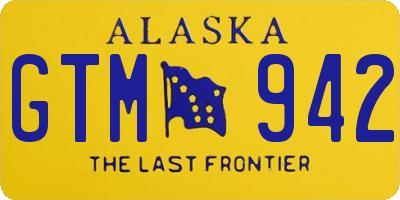 AK license plate GTM942