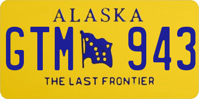 AK license plate GTM943