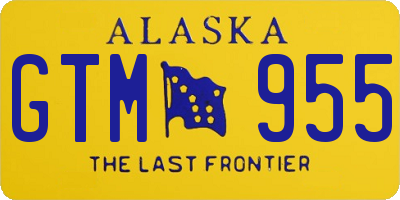 AK license plate GTM955