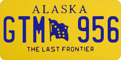 AK license plate GTM956