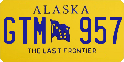 AK license plate GTM957