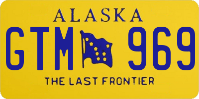 AK license plate GTM969