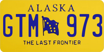 AK license plate GTM973