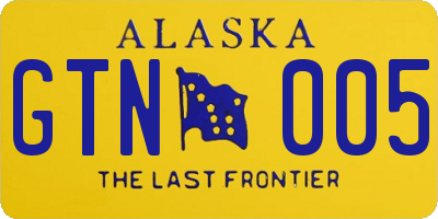 AK license plate GTN005