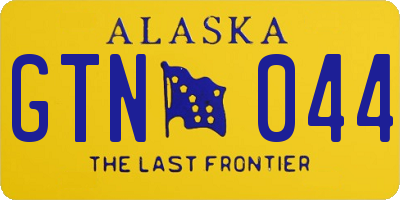 AK license plate GTN044